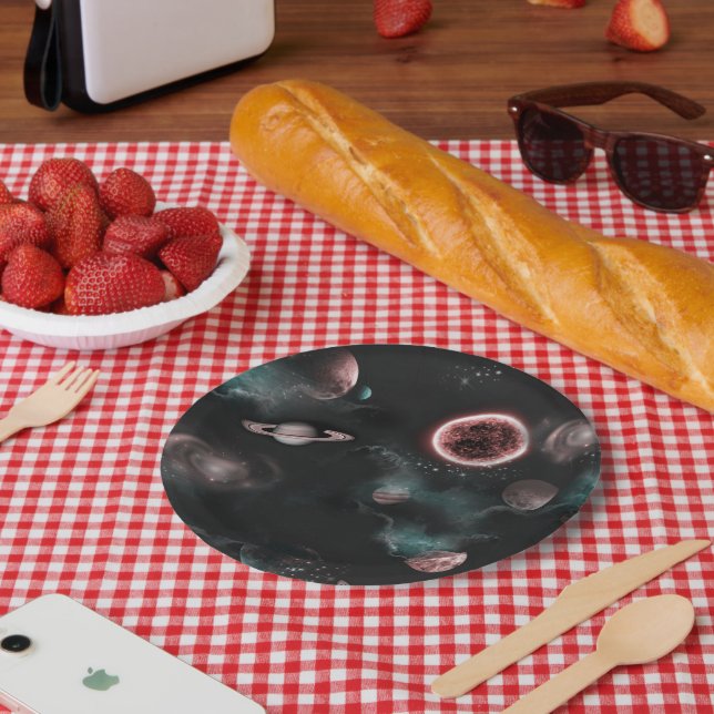Weltraummuster  pappteller (Picknick)