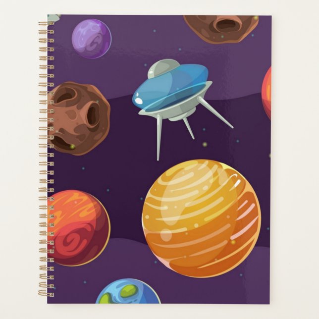 Weltraummuster Planer (Vorderseite)