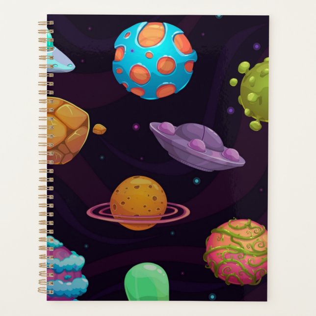 Weltraummuster Planer (Vorderseite)