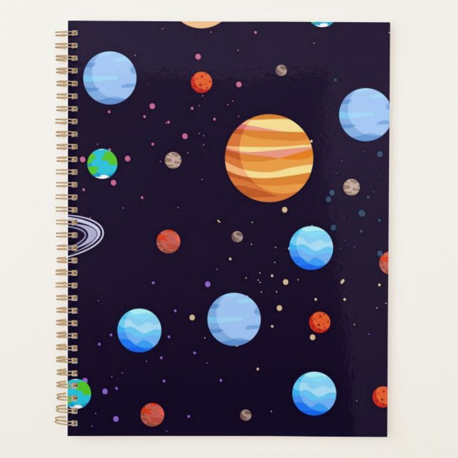 Weltraummuster Planer (Vorderseite)