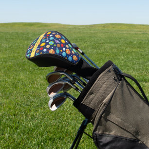 Weltraummuster, Planeten, Sterne, Kosmos, Ihr Name Golf Headcover