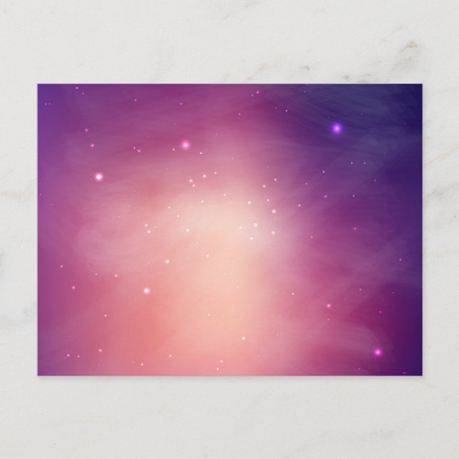 Weltraummuster Postkarte (Vorderseite)