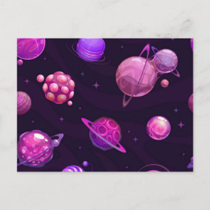 Weltraummuster Postkarte