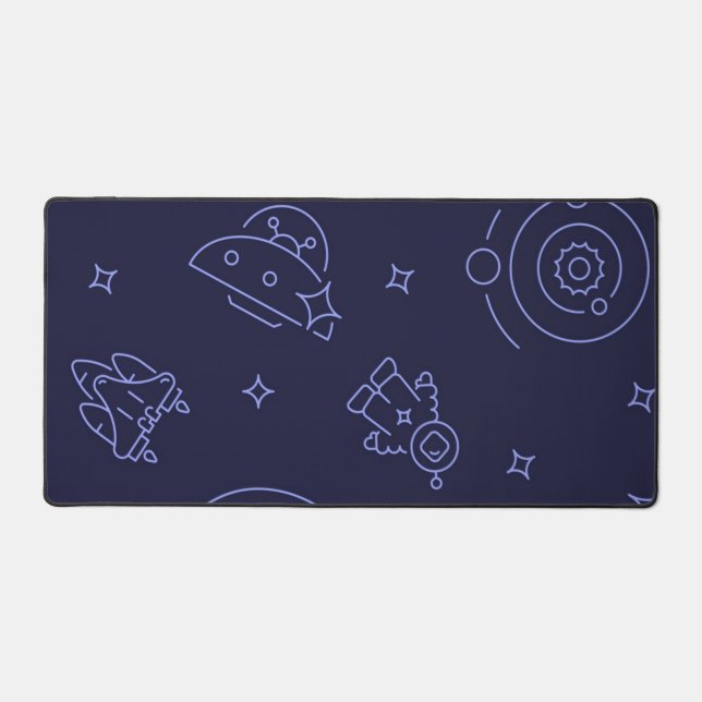 Weltraummuster Schreibtischunterlage (Vorderseite)