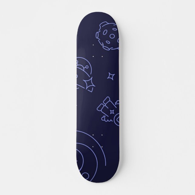 Weltraummuster Skateboard (Vorne)