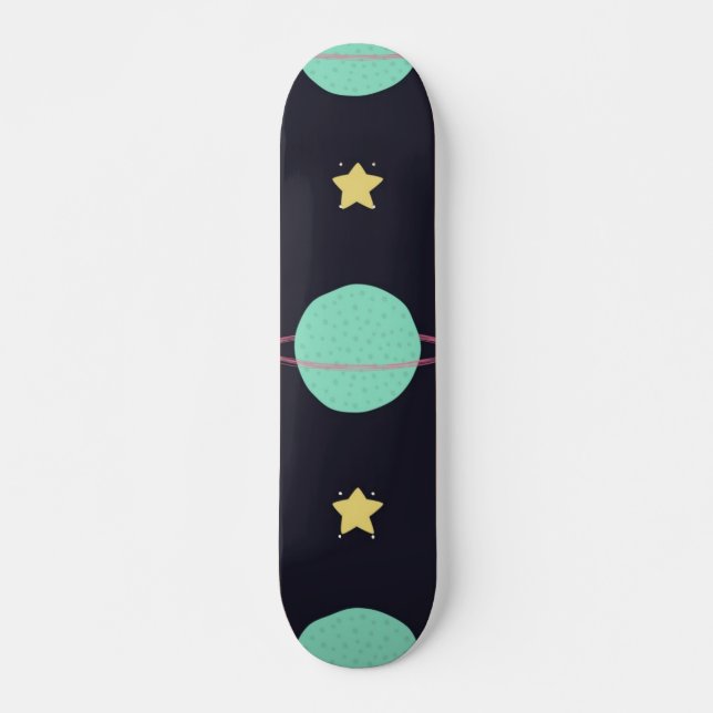 Weltraummuster Skateboard (Vorne)