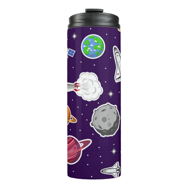 Weltraummuster Thermosbecher (Vorderseite)
