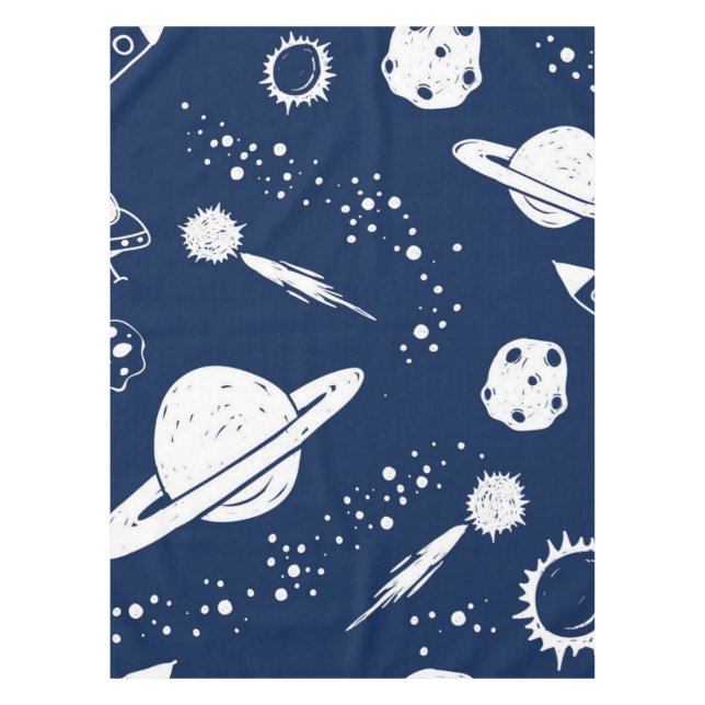 Weltraummuster Tischdecke (Vorderseite)
