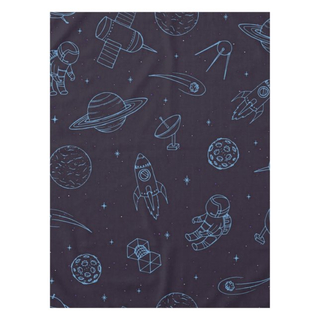 Weltraummuster Tischdecke (Vorderseite)