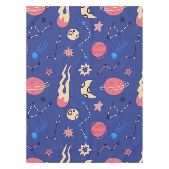 Weltraummuster Tischdecke (Vorderseite)