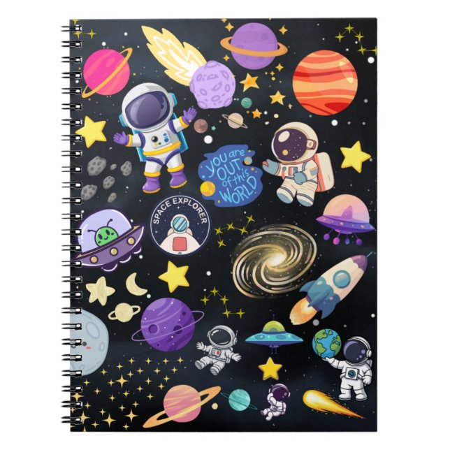 Weltraumnotizbuch Notizblock (Vorderseite)