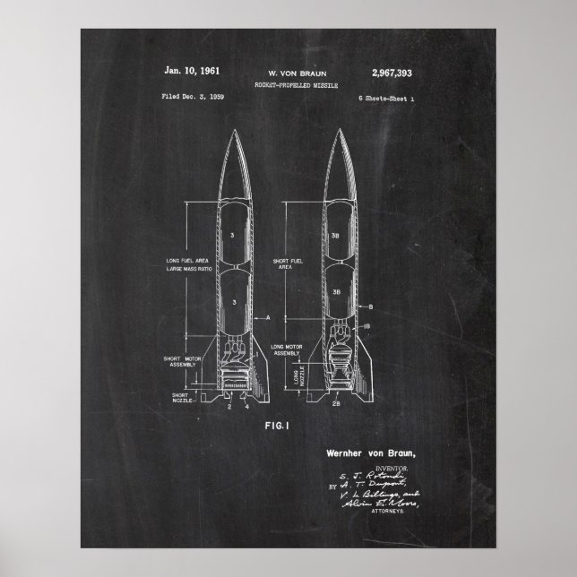 Weltraumpatent Poster (Vorne)