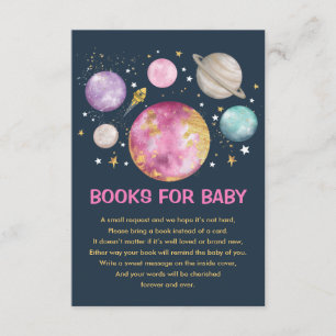 Weltraumplanet Galaxy Moon Bücher für Baby Girl Begleitkarte