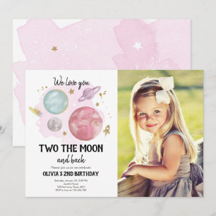 Weltraumplaneten 2. Geburtstag Einladung