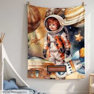 Weltraumplaneten Blanket Individuelle Name Astrona Fleecedecke
