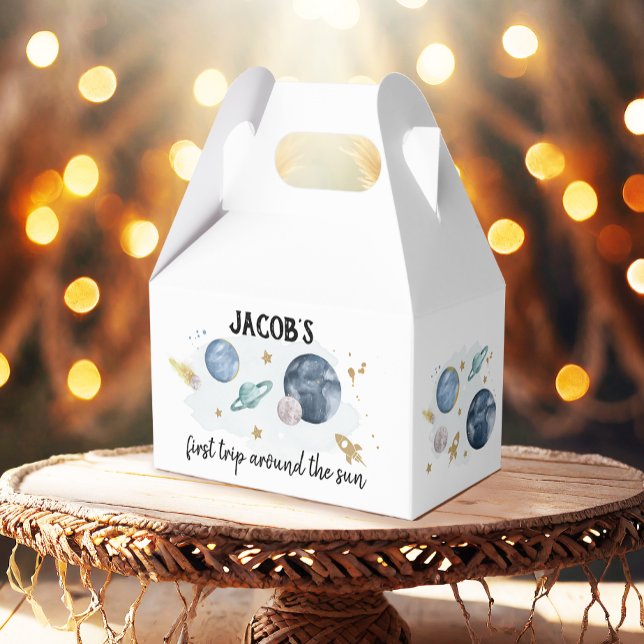 Weltraumplaneten Junge Galaxy Erste Reise Geburtst Geschenkschachtel (Von Creator hochgeladen)