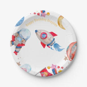 Weltraumplaneten Pappteller