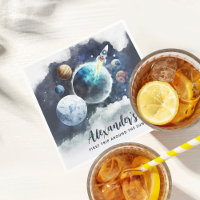 Weltraumplaneten & Raketenschiff Junge 1. Geburtst