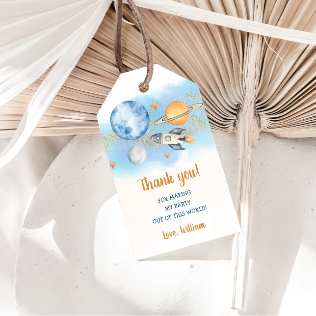 Weltraumplaneten Raketenschiff Vielen Dank Geschenkanhänger (Von Creator hochgeladen)