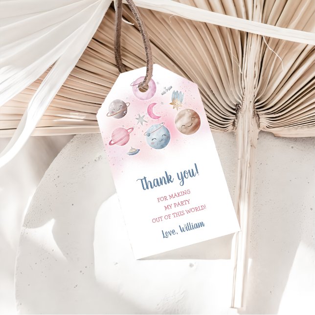 Weltraumplaneten Raketenschiff Vielen Dank Geschenkanhänger (Von Creator hochgeladen)