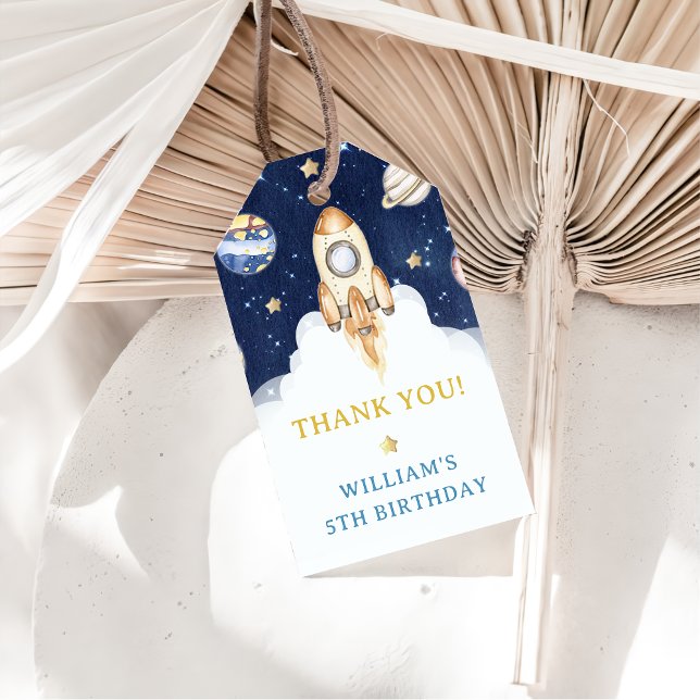 Weltraumplaneten Raketenschiff Vielen Dank Geschenkanhänger (Von Creator hochgeladen)