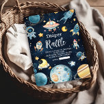 Weltraumplaneten Raketenseeschifffahrt Begleitkarte<br><div class="desc">Machen Sie Ihre Babydusche praktisch und unterhaltsam mit unserer Space Outer Baby Shower Navy Windschutzscheibe Raffle Enclosure Card! Diese Karte ist so konzipiert, dass sie Ihre Veranstaltung zum Thema "Raum" ergänzen kann. Sie ist eine tolle Möglichkeit, um die Gäste zu ermutigen, Windeln mitzunehmen, während sie sich für einen Preis anmelden....</div>