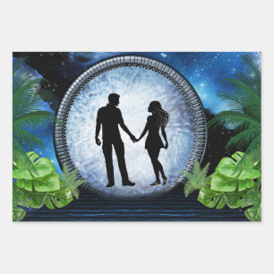 Weltraumportal Geschenkpapier Set