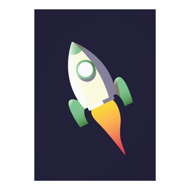 Weltraumrakete Fotodruck (Vorne)