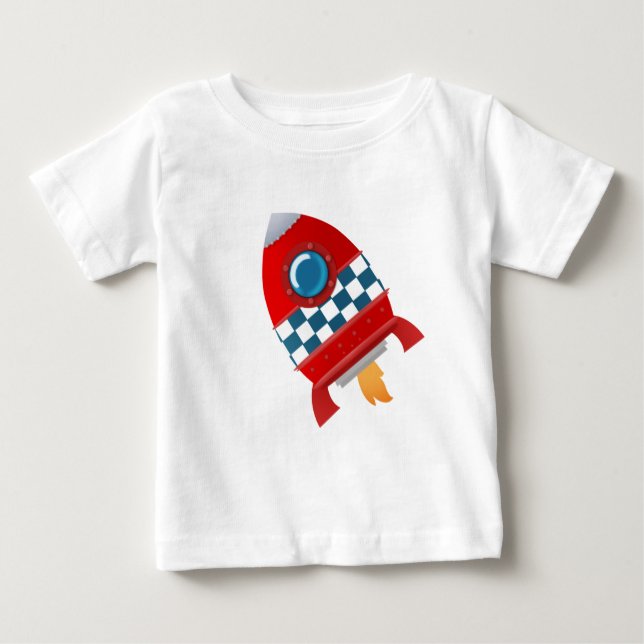 Weltraumrakete - Hemd Baby T-shirt (Vorderseite)