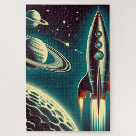 Weltraumrakete Puzzle