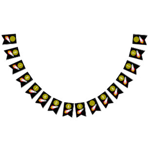 Weltraumrakete zum Geburtstag des Mondes Wimpelkette