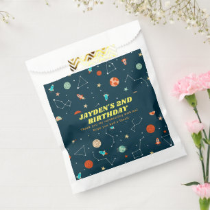 Weltraumraketen Planeten Geburtstag Vielen Dank Geschenktütchen