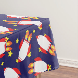 Weltraumraketenschiff Geburtstagsparty Tischdecke