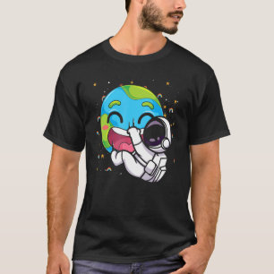 Weltraumraumflugzeug Earth Universe Astronomie Pla T-Shirt