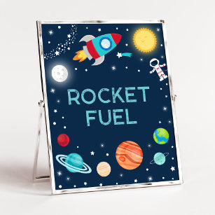 Weltraumraumflugzeuge für Raketen zum Geburtstag Poster