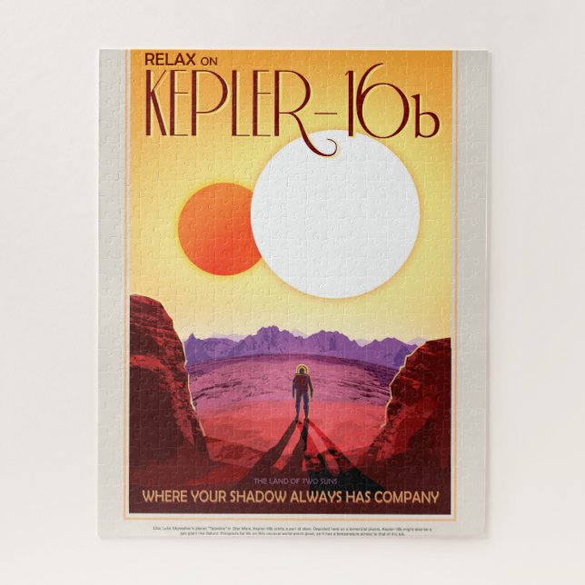 Weltraumreiseziel Planet-Abenteuer Puzzle (Vertikal)