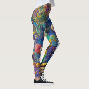 Weltraumrennen Leggings