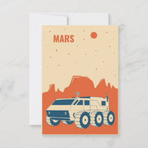Weltraumsatellit RSVP Karte