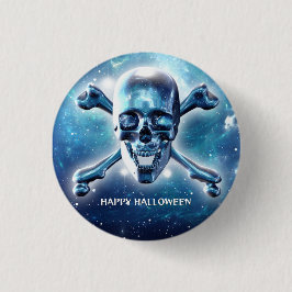 Weltraumschädel. Gestalted Button