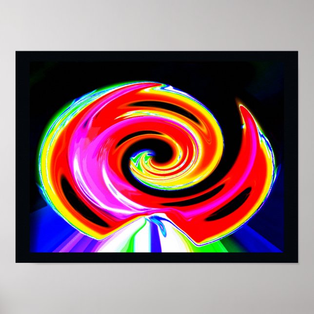 Weltraumschiff Spur Poster (Vorne)