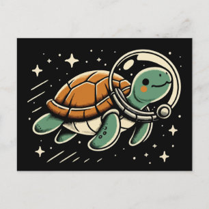 Weltraumschildkröte Postkarte