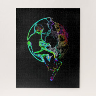 Weltraumschootting - Fliegender Scooter Puzzle