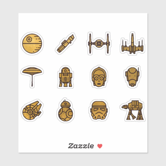 Weltraumschrott Aufkleber (Blatt)