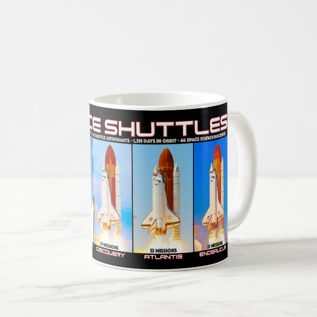 WELTRAUMSCHUTZ IN DEN USA 1981-2011 KAFFEETASSE (VorderseiteRechts)