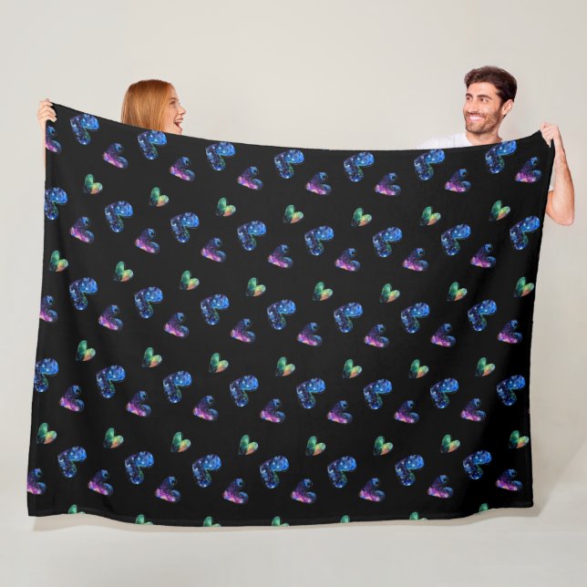 Weltraumschwerpunkte Fleecedecke (Beispiel)