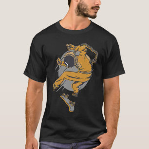 Weltraumskateboard-Skate T-Shirt