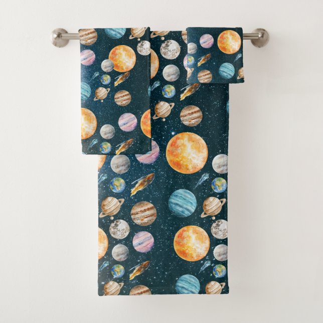 Weltraumsolaranlagen Badhandtuch Set (Insitu)