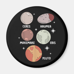 Weltraumsolarsystem Zwergplaneten für Kinder Magnet
