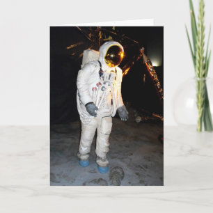Weltraumspaziergang Feiertagskarte