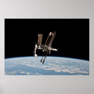 Weltraumstation-Kuppel Poster